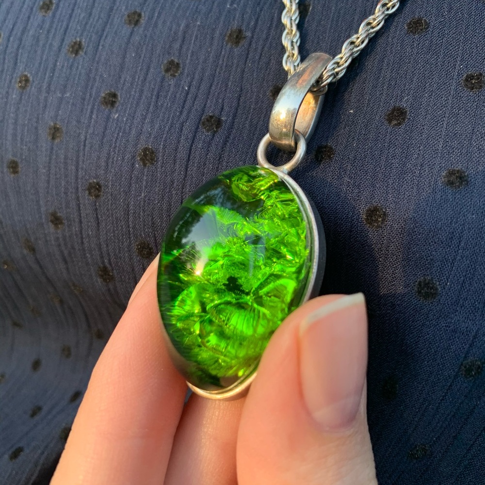 Jewelry Set: Silver + Amber (addition of tar)